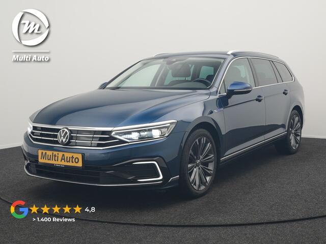 Volkswagen PASSAT Variant GTE Business Plug in Hybrid 218pk Dealer O.H PHEV | Trekhaak af Fabriek | Adaptive Cruise | Alcantara Sportstoelen Memory & Massage | Virtual | Parkassist & Camera | 18"L.M | Matrix LED | Keyless |