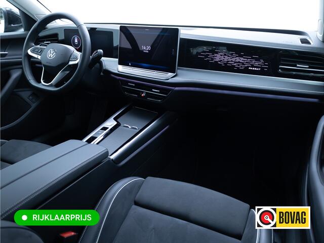 Volkswagen PASSAT Variant 1.5 eHybrid Elegance Business | Elec. Trekhaak | Matrix Led | Stoel- & Stuurverwarming + massage | Verlichte led strip, Ergo stoel, Sfeerverlichting, Navigatie, App. connect, Zomer en winterset om LMV