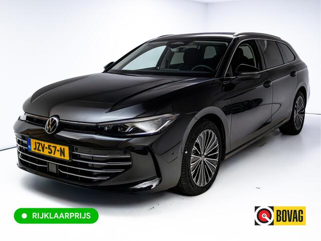 Volkswagen PASSAT Variant 1.5 eHybrid Elegance Business | Elec. Trekhaak | Matrix Led | Stoel- & Stuurverwarming + massage | Verlichte led strip, Ergo stoel, Sfeerverlichting, Navigatie, App. connect, Zomer en winterset om LMV