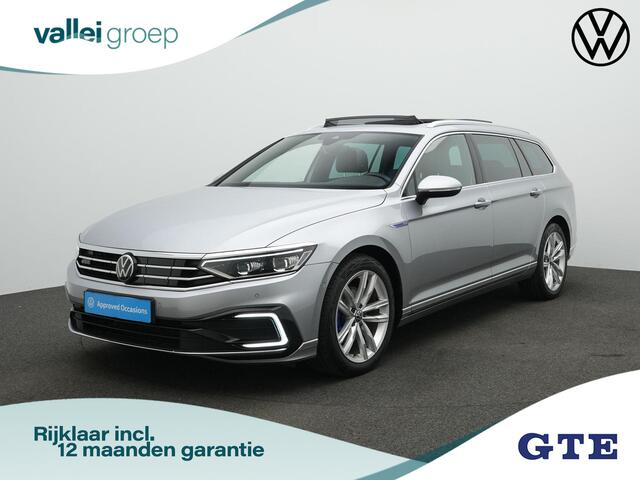 Volkswagen PASSAT Variant 1.4 TSI 218 pk PHEV GTE | Panoramadak | Trekhaak | IQ Light | Leder/alcantara | Achteruitrijcamera | Navigatie