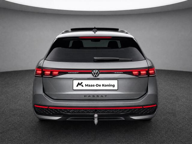 Volkswagen PASSAT Variant 1.5eHybrid 200kW/272PK R-Line Black Style · Panoramadak · Leder · Trekhaak · 360°Camera · Garantie t/m 24-08-2030 of 100000km.