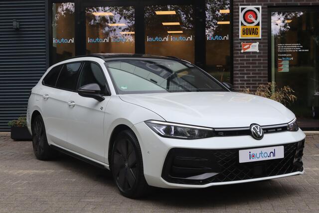 Volkswagen PASSAT Variant 1.5 eHybrid 272PK R-Line Black Style+ Leder/Pano/IQ.Light/360/Headup/HK/Navi Max/ACC/19"/Trekhaak wegkl.