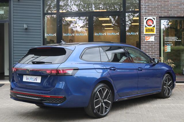 Volkswagen PASSAT Variant 1.5 eHybrid 272PK R-Line Black Style+ Leder/Pano/IQ.Light/360/Headup/HK/Navi Max/ACC/19"/Trekhaak wegkl.