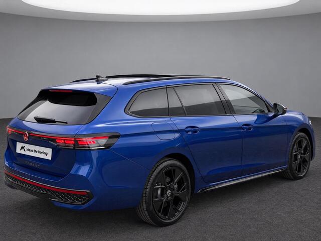 Volkswagen PASSAT Variant 1.5eTSI 200kW/272PK R-Line Black Style · Panoramadak · Leder · Trekhaak · 360°Camera · Harman Kardon Audio · Hemelbekleding velours · Garantie t/m 08-12-2030 of 100000km