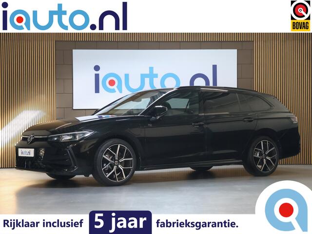 Volkswagen PASSAT Variant 1.5 eHybrid 272PK R-Line Black Style+ Leder/Pano/IQ.Light/360/Headup/HK/Navi Max/ACC/19"/Trekhaak wegkl.
