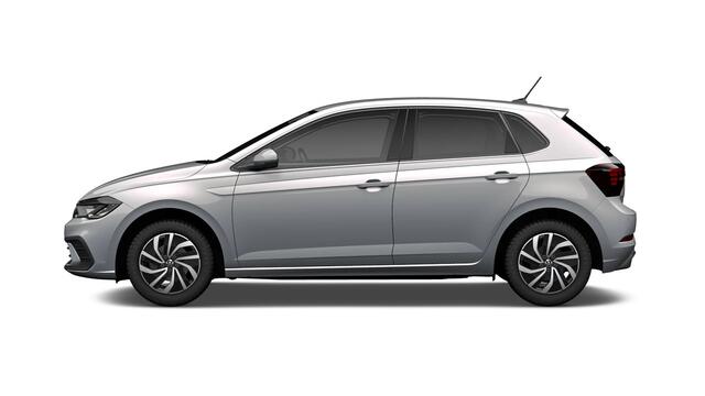 Volkswagen POLO 1.0 TSI 95 5MT Life Edition Zijruiten achter en achterruit getint, 65% lichtabsorberend | 'App-Connect' smartphone integratie | Parkeersensoren achter (Park Distance Control) | Airconditioning automatisch (Climatronic), 2-zone