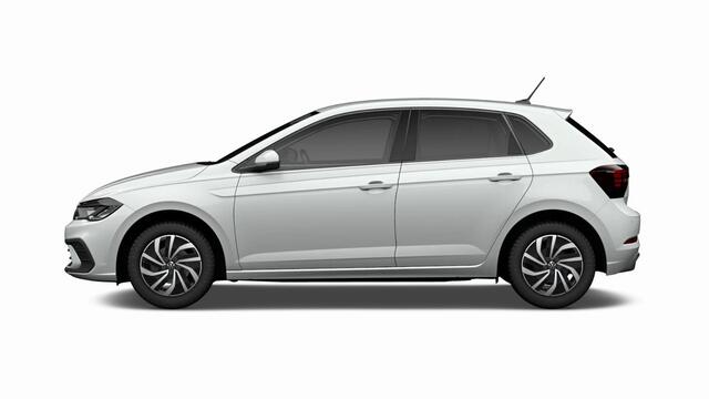Volkswagen POLO 1.0 TSI 95 7DSG Life Edition Automaat | 'App-Connect' smartphone integratie | Zijruiten achter en achterruit getint, 65% lichtabsorberend | Rijstrookbehoudassistent (Lane Assist) | Parkeersensoren achter (Park Distance Control)