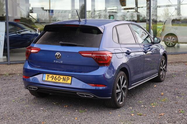 Volkswagen POLO 1.0 TSI R-Line Business 81KW-110PK DSG, LED matrix, 17"LMV bergamo, digital cockpit pro, discover pro navigatie, privacy glas, keysless entry, pdc voor en achter, park assist, Side Assist, lane assist, stoelverwarming, ACC, mf lederen stuurwiel, etc.