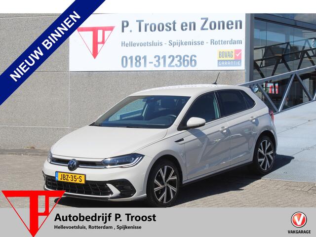 Volkswagen POLO 1.0 TSI 2x R-Line Automaat Navigatie/Virtual cockpit/Adaptive cruise control/Achteruitrijcamera/Parkeersensoren rondom/Apple carplay/Stoelverwarming/LED grill/IQ.light/Climate control/Draadloze telefoonlader/DAB/17''Lichtmetalen velgen.