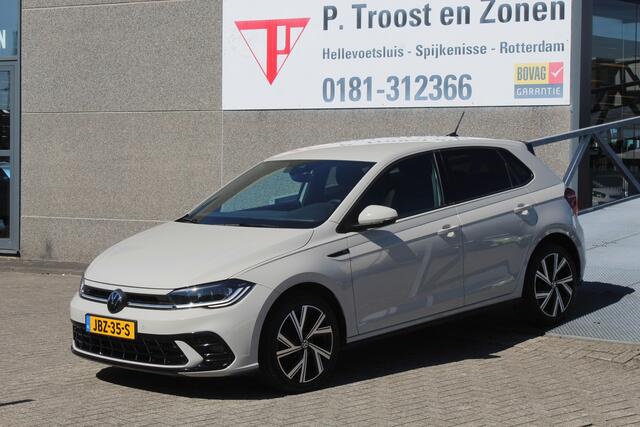 Volkswagen POLO 1.0 TSI 2x R-Line Automaat Navigatie/Virtual cockpit/Adaptive cruise control/Achteruitrijcamera/Parkeersensoren rondom/Apple carplay/Stoelverwarming/LED grill/IQ.light/Climate control/Draadloze telefoonlader/DAB/17''Lichtmetalen velgen.