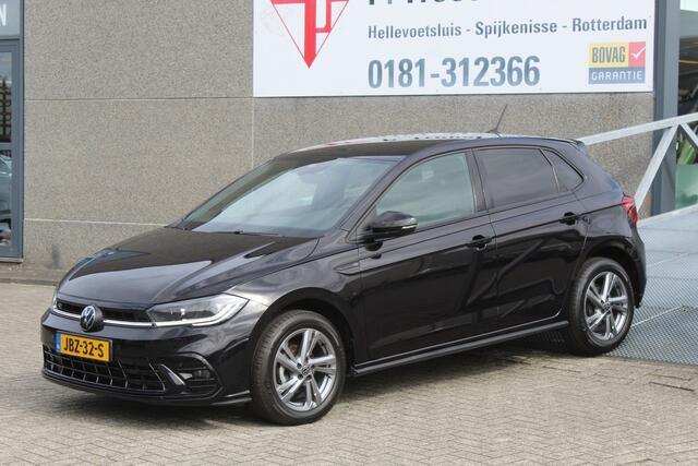 Volkswagen POLO 1.0 TSI 2x R-Line Automaat IQLight/Stoelverwarming/Navigatie/Virtual cockpit/Adaptive cruise control/Achteruitrijcamera/Parkeersensoren rondom/Apple carplay/LED grill/Climate control/Draadloze telefoonlader/DAB/16''Lichtmetalen velgen.