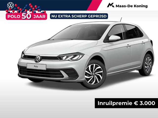 Volkswagen POLO Life Edition 1.0 TSI 95 pk 5 versn. Hand · Achteruitrijcamera · MEGA Sale- Prijs is incl. inruilbonus -