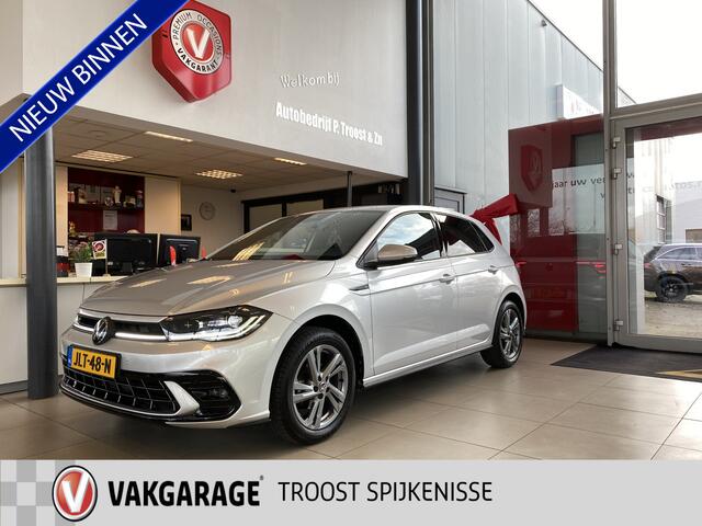 Volkswagen POLO 1.0 TSI R-Line Automaat, Navigatie,Virtual Cockpit,Adaptive Cruise control,Spraakbediening,Achteruitrijcamera,Parkeersensoren rondom/Apple carplay,Stoelverwarming,LED grill/IQ.light,Climate control,Draadloze Telefoonlader,DAB,17''Lichtmetalen Velgen