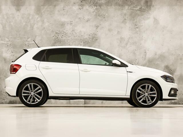 Volkswagen POLO 1.0 TSI R-Line Sport Automaat (VIRTUAL COCKPIT, ZWART HEMEL, GROOT NAVI, CLIMATE, LEDER, SPORTSTOELEN, GETINT GLAS, LM VELGEN, ADAPTIVE CRUISE, NIEUWSTAAT)