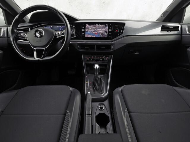 Volkswagen POLO 1.0 TSI R-Line Sport Automaat (VIRTUAL COCKPIT, ZWART HEMEL, GROOT NAVI, CLIMATE, LEDER, SPORTSTOELEN, GETINT GLAS, LM VELGEN, ADAPTIVE CRUISE, NIEUWSTAAT)
