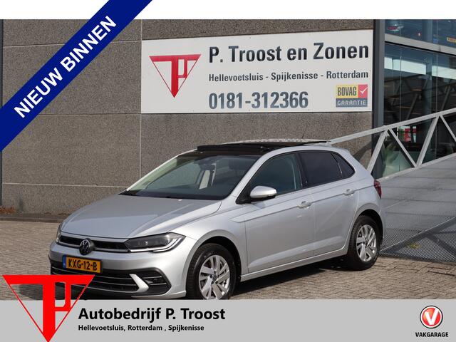 Volkswagen POLO 1.0 TSI Panoramadak/Apple carplay/Digitale teller/Stoelverwarming/Achteruitrijcamera/Adaptieve cruise control/Navigatie/Parkeersensoren/Climate control/DAB