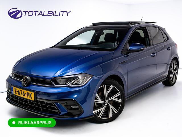 Volkswagen POLO 1.0 TSI R-Line Buss. 110 PK | Panok | Stoelverwarming | Adapt. Cruise | Travel Assist | Led | Sfeerverlichting| Automatisch inparkeren, Grootlicht assistent, Side assist, Apple Carplay/Android auto