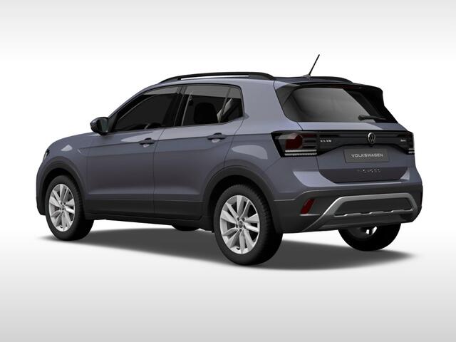Volkswagen T-Cross Life Edition 1.0 70 kW / 95 pk TSI SUV 5 versn. Ha Volkswagen T-Cross Life Edition 1.0 TSI 5 pk 5 versn. Hand · Comfort pakket · Velgen 'ventura', 17 inch lichtmetaal