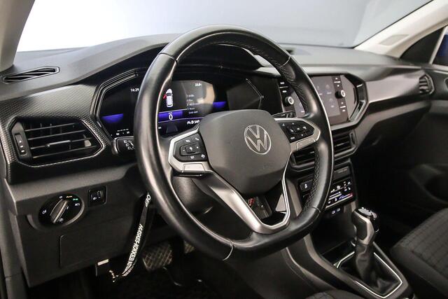 Volkswagen T-Cross Life 1.0 TSI 110pk DSG Automaat Adaptive cruise control, Parkeersensoren, Stoelverwarming, Airco, DAB, Radio, Bluetooth, App connect