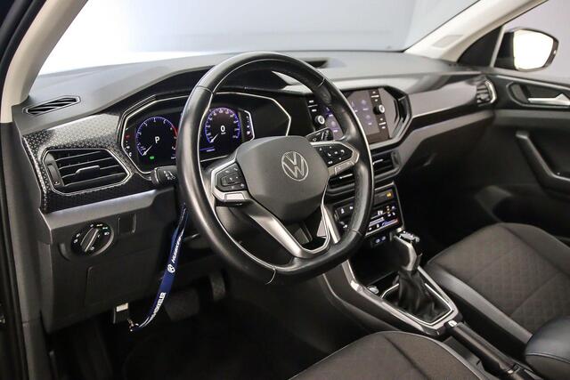 Volkswagen T-Cross Style 1.0 TSI 110pk DSG Automaat Adaptive cruise control, Achteruitrijcamera, Stoelverwarming, App connect, Parkeersensoren, LED koplampen, DAB, Radio