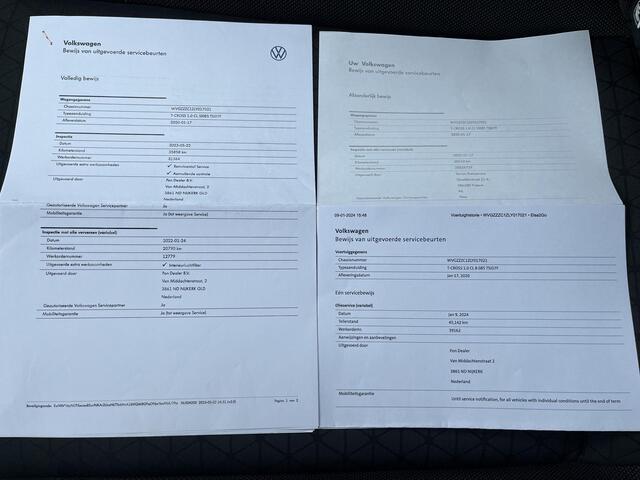 Volkswagen T-Cross 1.0 TSI Life Automaat / Afneembare Trekhaak (Trekgewicht 1.100kg) / Adaptieve Cruise Control / Apple Carplay & Android Auto / Parkeersensoren voor en achter / Navigatie full map / Dodehoek Detectie / DAB Radio / Airco /