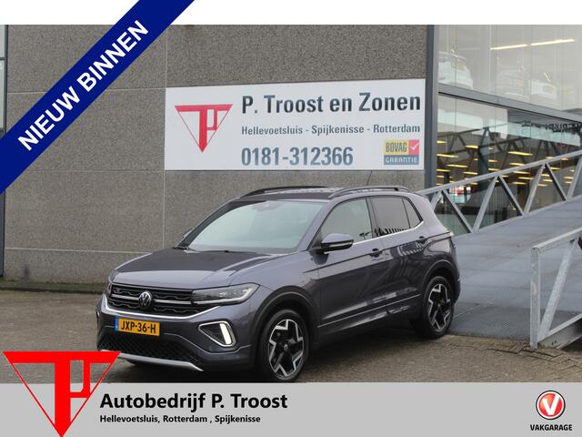 Volkswagen T-Cross 1.5 TSI R-Line Automaat/Navigatie/Virtual cockpit/Adaptive cruise control/Achteruitrijcamera/Parkeersensoren rondom/Apple carplay/Stoelverwarming/Climate control/IQ light/DAB/Draadloze telefoonlader.