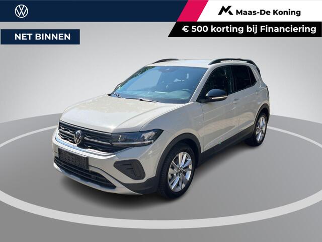 Volkswagen T-Cross 1.0 TSI 115pk DSG Life Edition · Apple/Android Car Play · Navigatie · Dodehoek Detectie · Trekhaak · 17'' Inch · Clima · Stoelverwarming ·