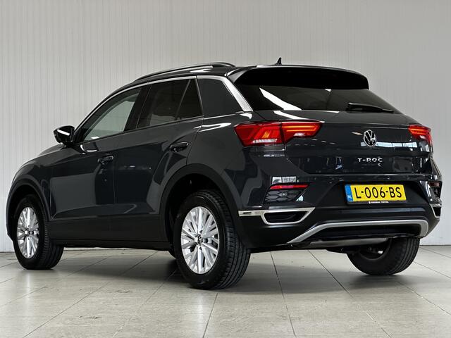 Volkswagen T-Roc 1.0 TSI Style/ DAB+/ Airco/ Adaptive Cruise/ Elek. pakket/ Isofix/ Lane-Assist./ Bluetooth/ Armsteun/ Multi. LEDER. Stuur/ 16'' LMV/ PDC V+A/ Extra getint glas/ LED Dagrijverl.