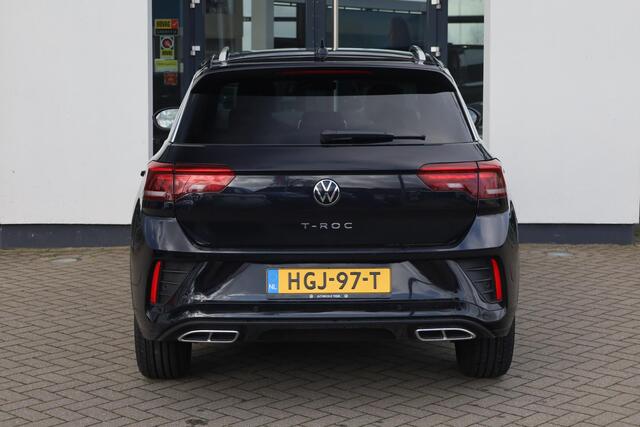 Volkswagen T-Roc 1.5 TSI R-Line 150PK / 110kW Achteruitrijcamera, draadloos Apple Carplay & Android Auto, verwarmbare voorstoelen + stuurwiel, dodehoeksensor (Side Assist), parkeerassistent (Park Assist), volledig digtiaal instrumentenpaneel (Digital Cockpit Pro), full LE