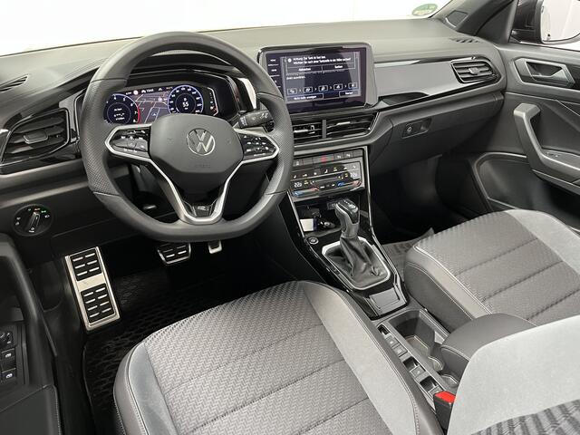 Volkswagen T-Roc Cabrio 1.5 TSI R-Line / AUTOMAAT/ ACC/ PARK.SENSOR.V+A/ CAMERA/ STUUR+STOELVERWARM./ DODEHOEK/ APP-CONNECT/ KEYLESS/ RIJ-MODI/ DIGITAL DASH/ NAVI/ DAB/ CLIMA/ IQ.LIGHT/ 19'' LMV