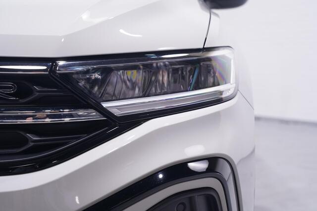 Volkswagen T-Roc 1.5 TSI R-Line NAP 2e eigen. r-line interieur/exterieur Comfort-pack Private-glas Multimedia-pack Led-verlichting 18"-lmv PDC v+a Black-pack electrische-achterklep ACC stoelverwarming ECC Navigatie Camera APPLE-carplay