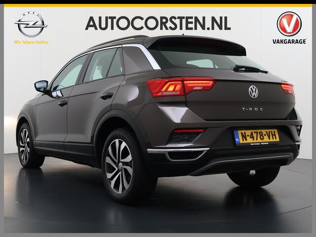 Volkswagen T-Roc 1.5TSI 150PK Automaat Adap.Cruise Stoel+Stuurverwarming Camera Apple Carplay Android Auto Elek.Achterklep Pdc 'App-Connect' smartphone-integratie Isofix Lmv Bluetooth Lane Assist Licht-/Regensensor Keyless