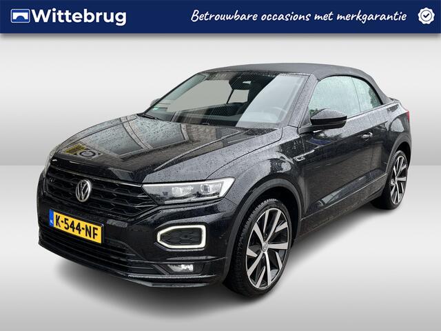 Volkswagen T-Roc Cabrio 1.5 TSI R-Line / AUTOMAAT/ LEER/ TREKHAAK/ PARK.SENSOR.V+A/ CAMERA/ ACC/ APP-CONNECT/ STUUR+STOELVERWARM./ DODEHOEK/ KEYLESS/ DIGITAL DASH/ RIJ-MODI/ NAVI/ DAB/ CLIMA/ LED/ 19'' LMV