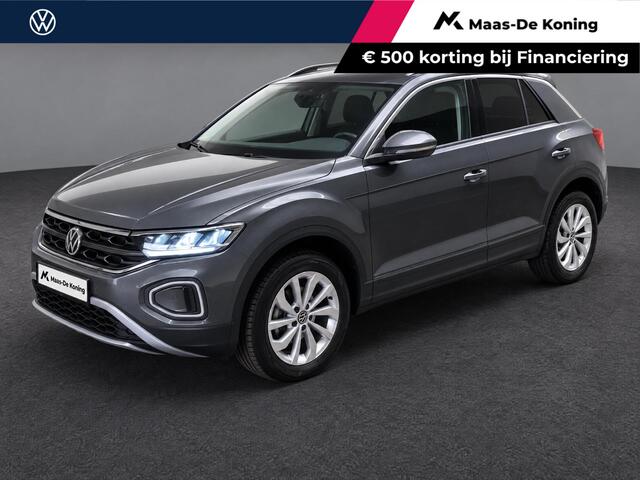 Volkswagen T-Roc 1.0TSI/115PK Life Edition · Apple/Android Car Play · Camera + Parkeersensoren · Keyless · Garantie t/m 27-06-2028 of 100000km.