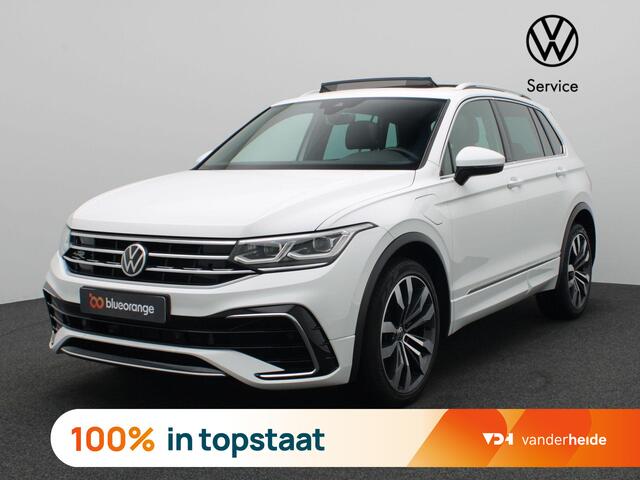 Volkswagen TIGUAN 1.4 TSI eHybrid R-Line Business+ 245PK DSG Full led, trekhaak, adaptive cruise met travel assist, stuur-stoelverwarming, schuif-kanteldak, achteruitrijcamera, elek. achterklep, 20" lichtmetaal