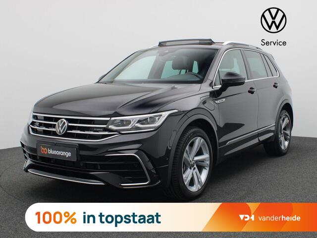 Volkswagen TIGUAN 1.4 TSI eHybrid R-Line Business 245PK DSG leder, matrix led, 360gr. camera, side assist, adaptive cruise, stuur-stoelverwarming, elek. bedienbare achterklep, 19" lichtmetaal