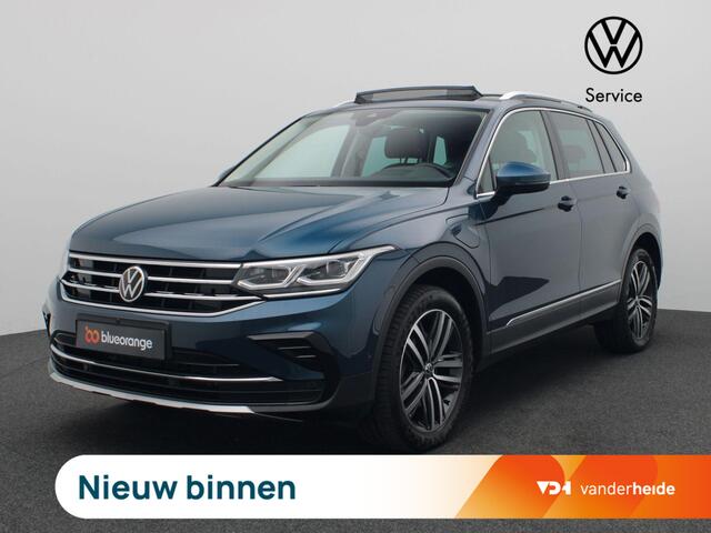 Volkswagen TIGUAN 1.4 TSI eHybrid Elegance 245PK DSG Pano-Schuifdak, Adaptieve Cruise Controle, 360gr. Camera, Stoel-Stuur en Achterbankverwarming, Navi, Matrix LED-Verlichting, Side Assist, Trekhaak, 19" LM Velgen