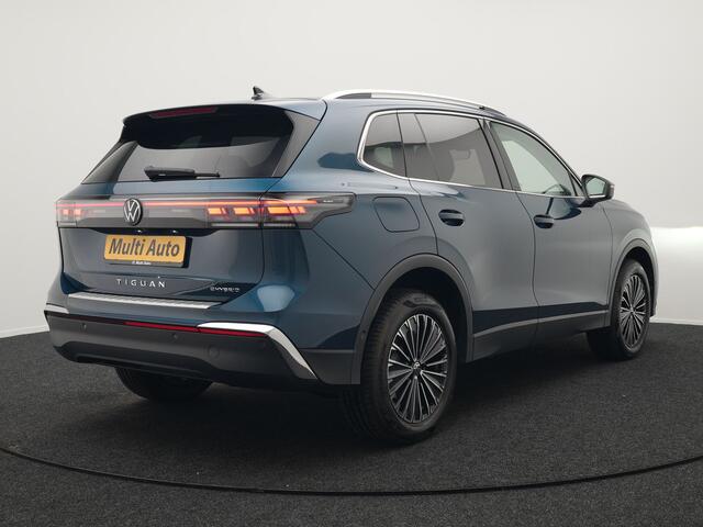 Volkswagen TIGUAN 1.5 eHybrid Elegance Plug In Hybrid 204pk Nieuw Model PHEV | Trekhaak af Fabriek | Head Up | Adaptive Cruise | 360 Camera | Alcantara Sportstoelen Massage | IQ light | Keyless | Parkassist | Sfeerverlichting |