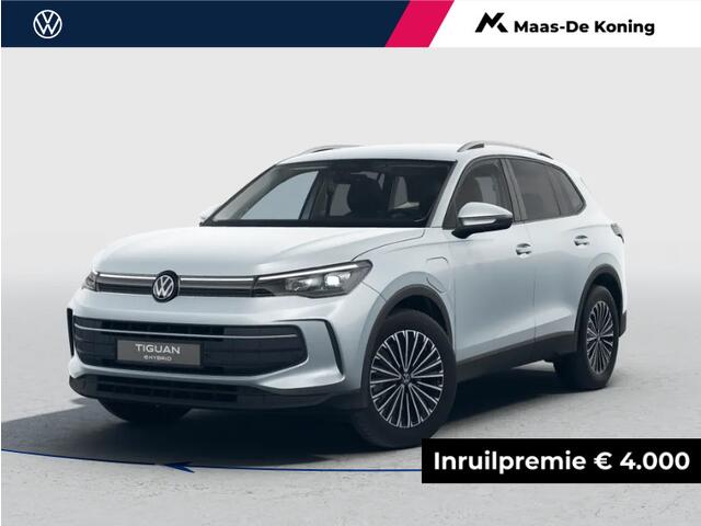 Volkswagen TIGUAN Life Edition 1.5 eHybrid 204 pk 6 versn. DSG · Trekhaak inklapbaar, met elektrische ontgrendeling, incl. aanhangwagen- manoeuvreerhulp Trailer Assist · Winter Pakket incl. verwarmbaar stuurwiel · Prijs is inclusief inruilpremie