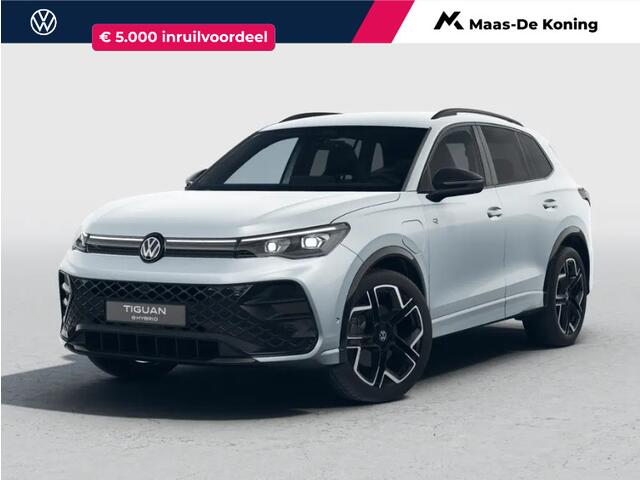Volkswagen TIGUAN R-Line Edition 1.5 eHybrid 204 PK 6 versn. DSG · Black Style Pakket · Panoramaschuif-kanteldak · Trekhaak inklapbaar, met elektrische ontgrendeling, incl. aanhangermanoeuvreerhulp Trailer Assist · Prijs is inclusief inruilpremie ·