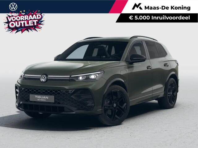 Volkswagen TIGUAN R-Line Edition 1.5 eHybrid 272 PK 6 versn. DSG Achteruitrijcamera · Draadloze telefoonlader · Black Style Pakket · Panoramaschuif-kanteldak · Trekhaak inklapbaar, met elektrische ontgrendeling, incl. aanhangermanoeuvreerhulp Trailer Assist ·