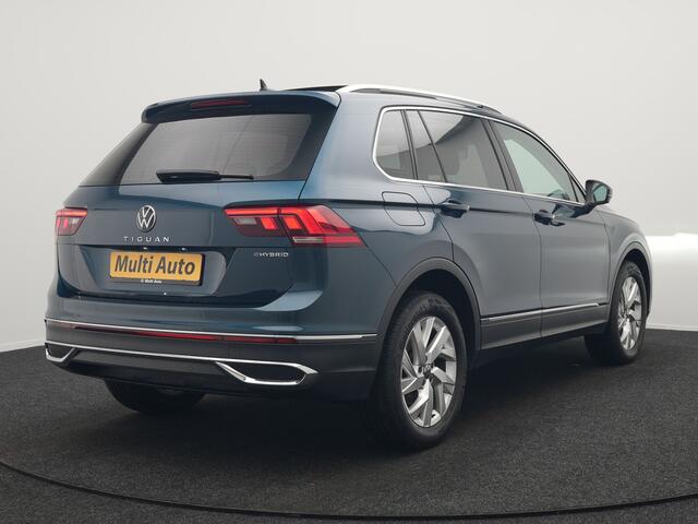 Volkswagen TIGUAN 1.4 TSI eHybrid Elegance PHEV 245pk | Panodak | Camera | IQ Light | Adaptive Cruise | Alcantara Sportstoelen Verwarmd | Apple Carplay | Sfeerverlichting | Stuur Verwarmd | Navigatie | Virtual | DAB | Plug In Hybrid