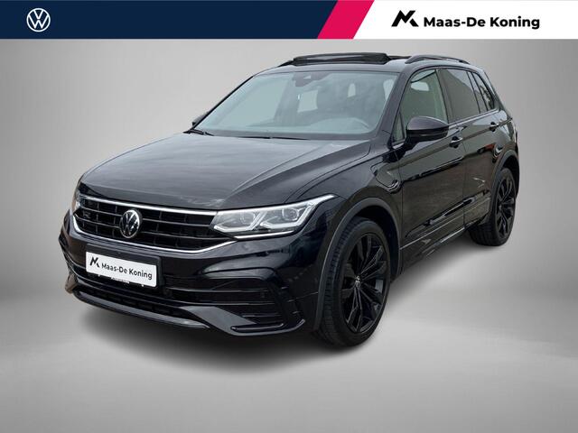 Volkswagen TIGUAN 1.4TSIeHybrid 180kW/245PK R-Line Black Style · Panoramadak · Trekhaak · 360°Camera + Parkeersensoren · Stoelverwarming · Apple/Android Car Play · Dodehoeksensor ·