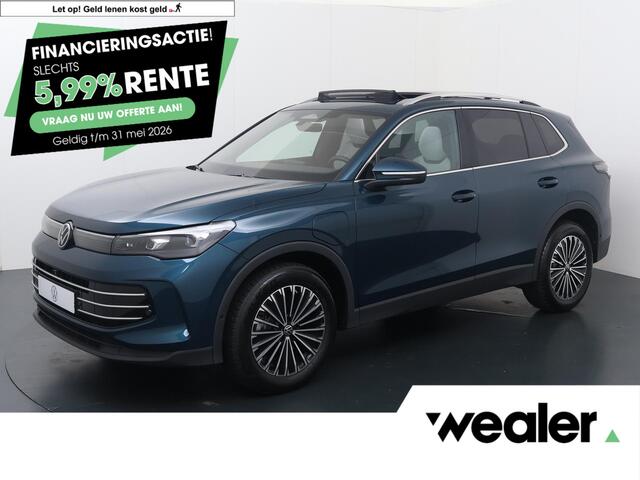 Volkswagen TIGUAN 1.5 eHybrid Life Edition | 204 PK | SoH 97% | Trekhaak | Panoramadak | Matrix LED | 360 graden camera | Dodehoek detectie | 20" LM velgen |