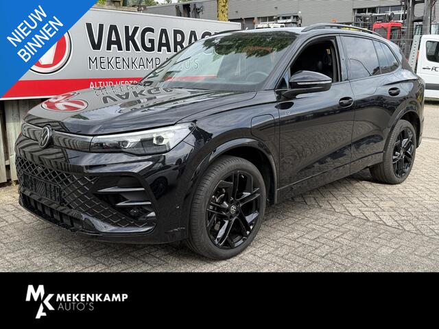 Volkswagen TIGUAN 1.5 eHybrid R-Line Black Style 272pk 20"/VOL Leder + memory/Trekhaak/Harman Kardon/Stuur + stoelverwarming + koeling/Matrix LED/Dodehoek/Head-up