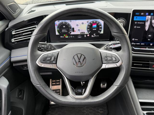 Volkswagen TIGUAN 1.5 eHybrid R-Line Black Style 272pk 20"/VOL Leder + memory/Trekhaak/Harman Kardon/Stuur + stoelverwarming + koeling/Matrix LED/Dodehoek/Head-up