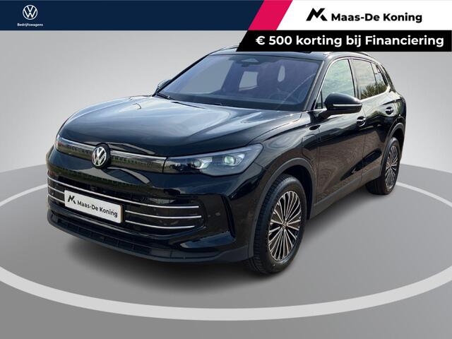 Volkswagen TIGUAN 1.5eHybrid 150kW/204PK Elegance · Panoramadak · Trekhaak · Massagefunctie · Apple/Android Car Play · Garantie t/m 07-09-2030 of 100000km.