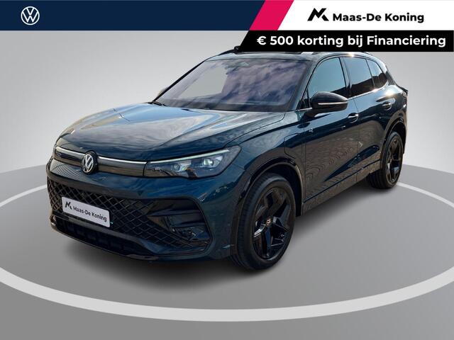 Volkswagen TIGUAN 1.5 eHybrid 150KW/204PK R-Line Blackstyle · Panoramadak · Trekhaak · Apple/Android Car Play · 360° Camera · Garantie t/m 14-10-2030 of 100000km.