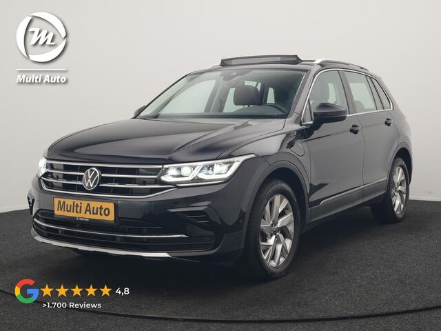 Volkswagen TIGUAN 1.4 TSI eHybrid Elegance PHEV 245pk Dealer O.H | Trekhaak Af Fabriek | Panodak | Adaptive Cruise | IQ Light | 360 Camera | Lederen Sportstoelen Memory & Verwarmd | Travel Assist | Apple Carplay | Keyless | Stuurverwarming | BLIS | Virtual | Navigatie | DAB | 18"L.M | Plug In Hybrid |