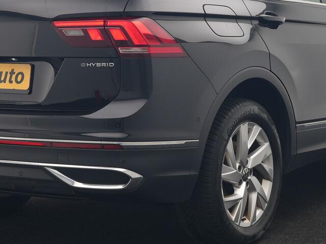 Volkswagen TIGUAN 1.4 TSI eHybrid Elegance PHEV 245pk Dealer O.H | Trekhaak Af Fabriek | Panodak | Adaptive Cruise | IQ Light | 360 Camera | Lederen Sportstoelen Memory & Verwarmd | Travel Assist | Apple Carplay | Keyless | Stuurverwarming | BLIS | Virtual | Navigatie | DAB | 18"L.M | Plug In Hybrid |